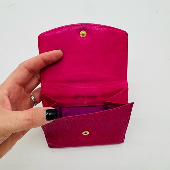 Chanel Pink Calfskin Compact Wallet 🩷 - Picture 8 of 10